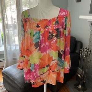Floral and Ivy Blouse  Size M